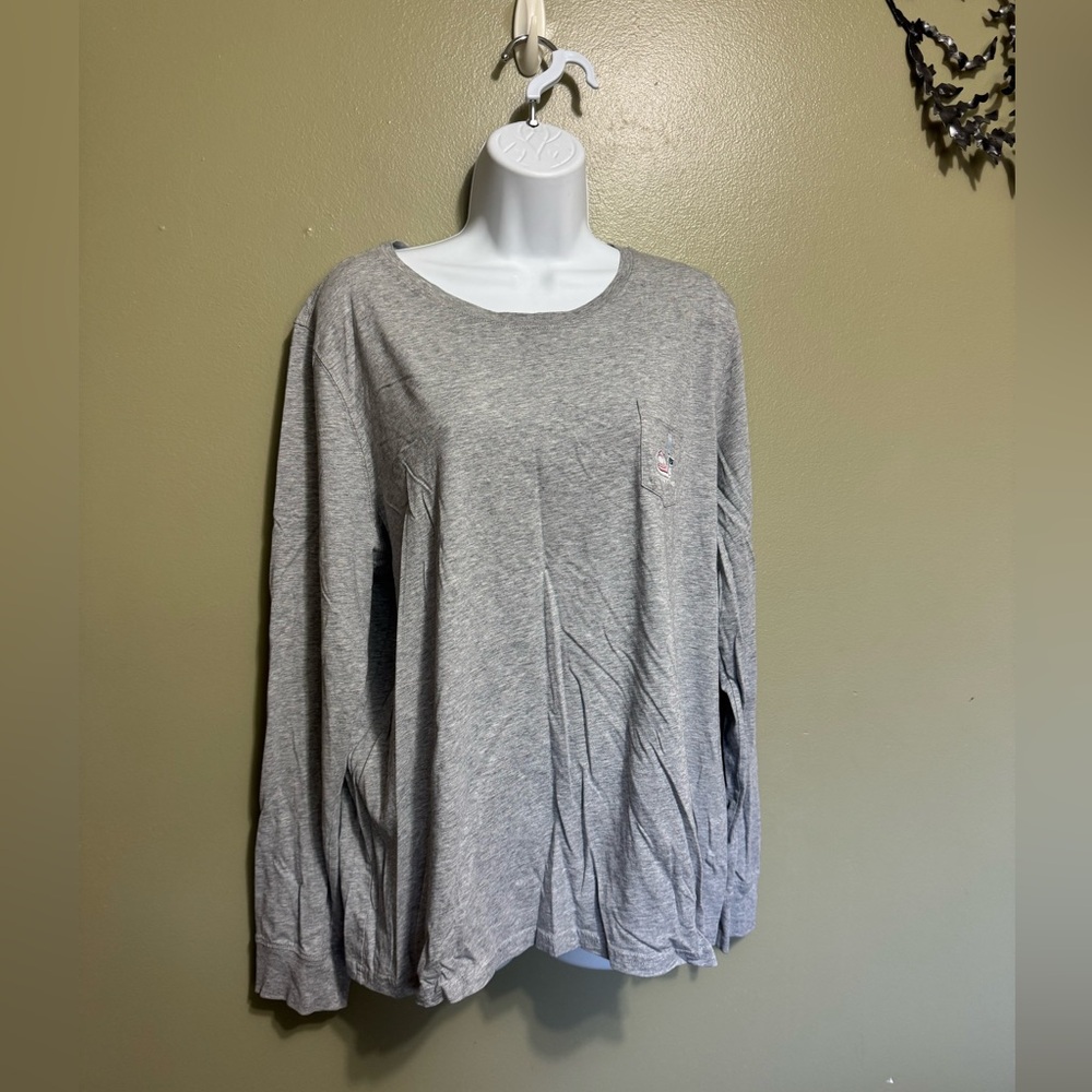 Vineyard Vines Snowbunny Whale Long Sleeve Tee, Size‎ XL